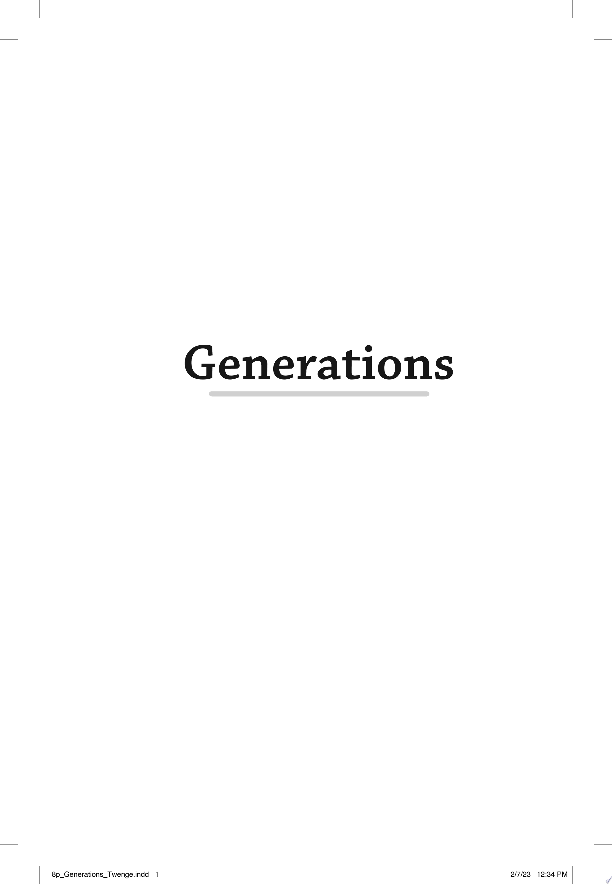 Image for "Generations"
