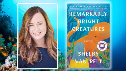 Photo of author Shelby Van Pelt with book