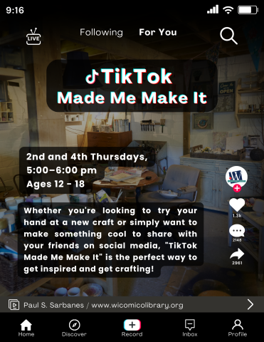 TikTok Made Me Make It Flyer