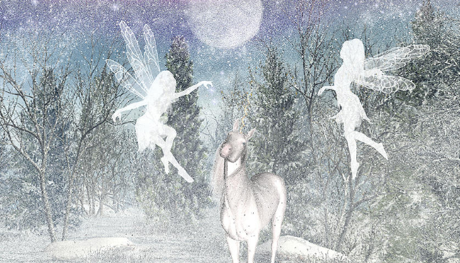 Winter Faerie Scene